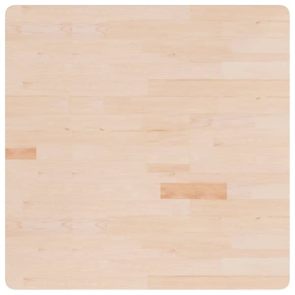 vidaXL Fyrkantig bordsskiva 90x90x2,5 cm obehandlat massiv ek