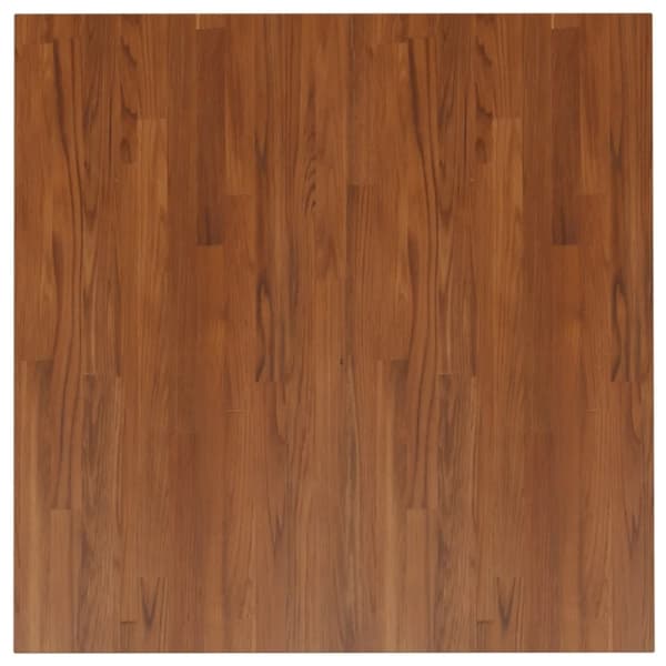 vidaXL Pöytälevy neliö tummanruskea 90x90x4 cm käsitelty täysi tammi