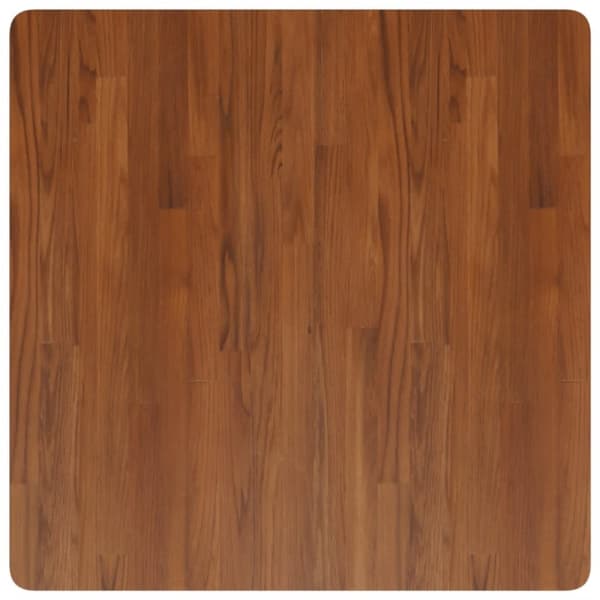 vidaXL firkantet bordplade 80x80x4 cm behandlet massivt eg mørkebrun