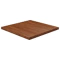 Miniatyrbilde 1 av 4: vidaXL Firkantet bordplate mørkebrun 80x80x4 cm behandlet heltre eik
