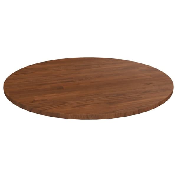 vidaXL Pyöreä pöytälevy tummanruskea Ø 80x1,5 cm käsitelty tammi