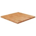 Miniatyrbillede 1 af 4: vidaXL firkantet bordplade 90x90x4 cm behandlet massivt eg lysebrun