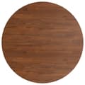 Miniatyrbilde 2 av 4: vidaXL Rund bordplate mørkebrun Ø90x1,5 cm behandlet heltre eik