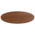 Miniatyrbilde 1 av 4: vidaXL Rund bordplate mørkebrun Ø90x1,5 cm behandlet heltre eik