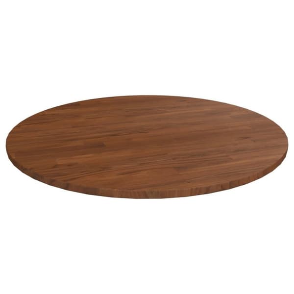 vidaXL Pyöreä pöytälevy tummanruskea Ø 90x1,5 cm käsitelty tammi