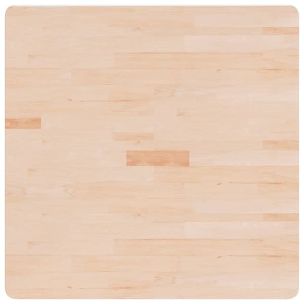vidaXL Fyrkantig bordsskiva 80x80x4 cm obehandlad massiv ek