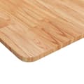 Miniatyrbilde 3 av 4: vidaXL Firkantet bordplate lysebrun 90x90x1,5 cm behandlet heltre eik