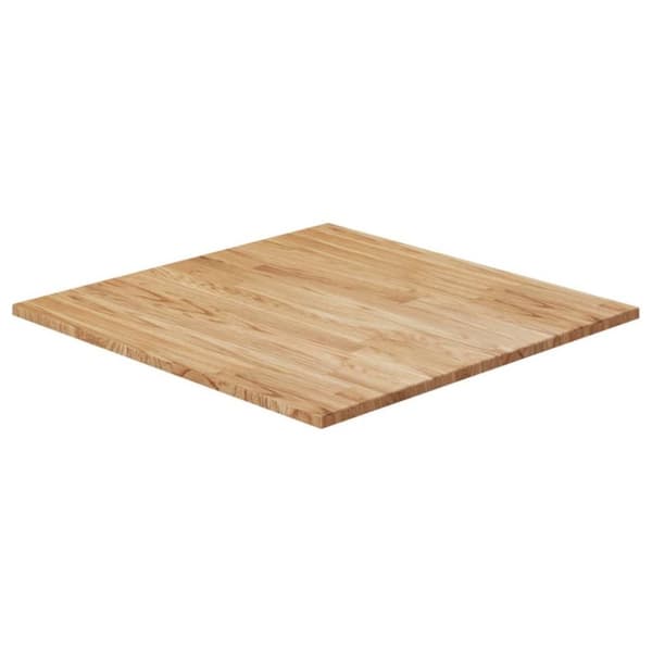 vidaXL Pöytälevy neliö vaaleanruskea 90x90x1,5 cm käsitelty tammi