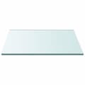 Miniatyrbilde 2 av 4: vidaXL Bordplate gjennomsiktig 60x60 cm herdet glass
