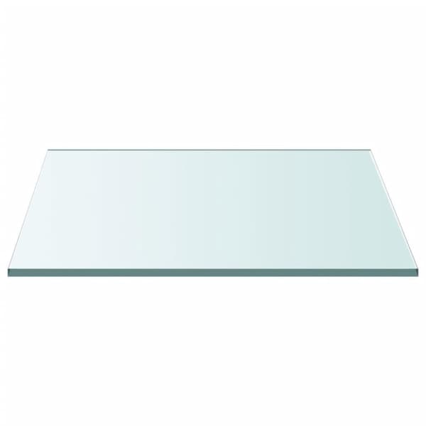 vidaXL Pöytälevy läpinäkyvä 60x60 cm karkaistu lasi