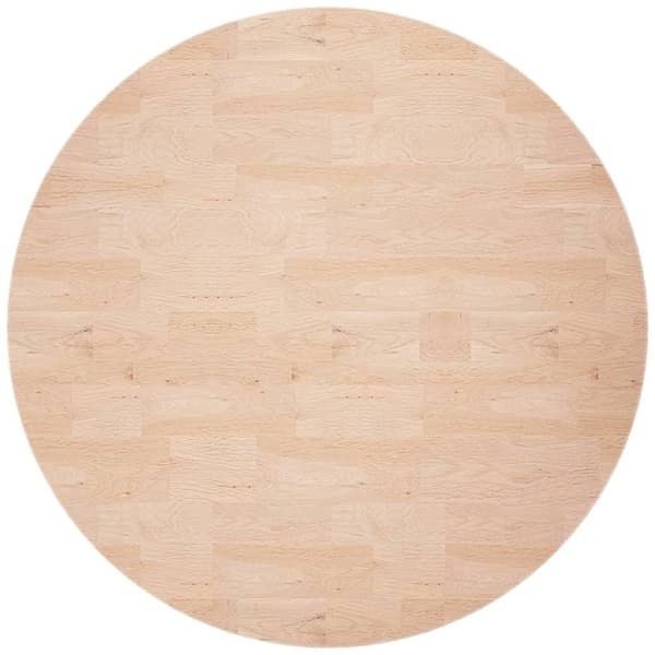 vidaXL Rund bordplate Ø80x2,5 cm ubehandlet heltre eik