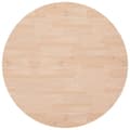 Miniatyrbilde 2 av 4: vidaXL Rund bordplate Ø90x4 cm ubehandlet heltre eik