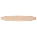 Miniatyrbilde 1 av 4: vidaXL Rund bordplate Ø90x4 cm ubehandlet heltre eik