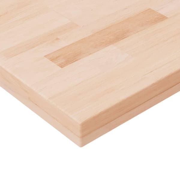 vidaXL Fyrkantig bordsskiva 40x40x4 cm obehandlad massiv ek