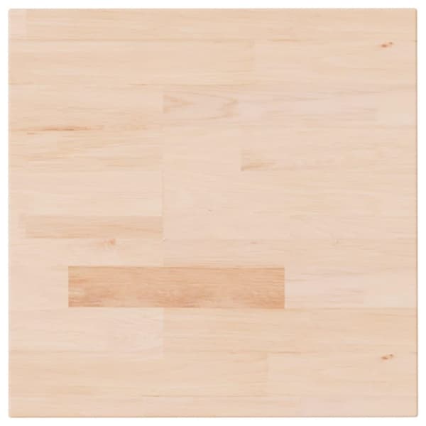 vidaXL Fyrkantig bordsskiva 40x40x4 cm obehandlad massiv ek