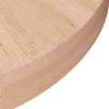 Miniatyrbilde 3 av 4: vidaXL Rund bordplate Ø50x4 cm ubehandlet heltre eik
