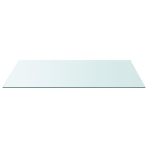 vidaXL Bordsskiva genomskinlig 50x100 cm härdat glas