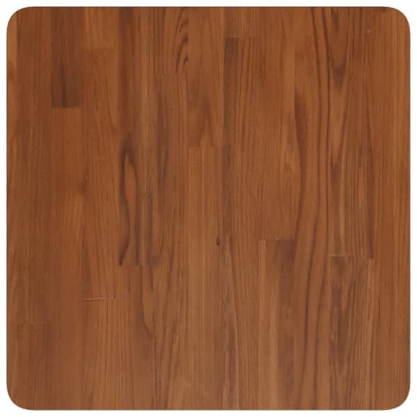 vidaXL Fyrkantig bordsskiva mörkbrun 50x50x2,5cm behandlad massiv ek