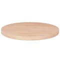 Miniatyrbilde 1 av 5: vidaXL Rund bordplate Ø30x2,5 cm ubehandlet heltre eik