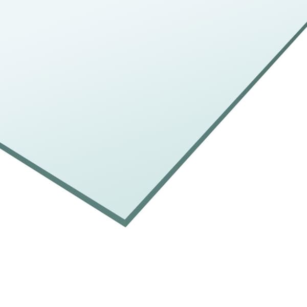 vidaXL Bordsskiva genomskinlig 30x30 cm härdat glas