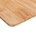 Miniatyrbilde 3 av 4: vidaXL Firkantet bordplate lysebrun 70x70x1,5 cm behandlet heltre eik