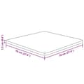 Miniatyrbilde 4 av 4: vidaXL Firkantet bordplate lysebrun 70x70x1,5 cm behandlet heltre eik