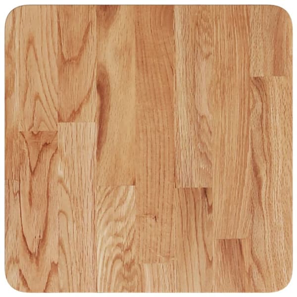 vidaXL Fyrkantig bordsskiva ljusbrun 40 x 40 x 4cm behandlad massiv ek