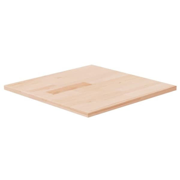 vidaXL Firkantet bordplate 40x40x1,5 cm ubehandlet heltre eik