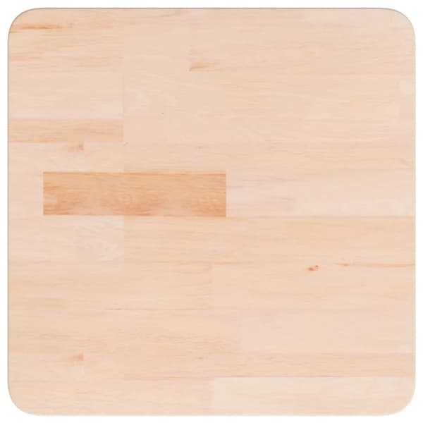 vidaXL Firkantet bordplate 40x40x2,5 cm ubehandlet heltre eik