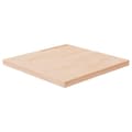 Miniatyrbilde 1 av 4: vidaXL Firkantet bordplate 40x40x2,5 cm ubehandlet heltre eik
