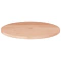 Miniatyrbilde 1 av 5: vidaXL Rund bordplate Ø40x1,5 cm ubehandlet heltre eik