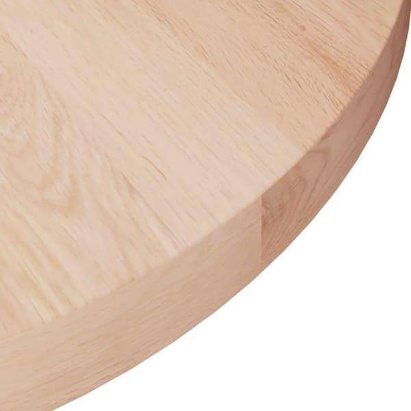 vidaXL Rund bordsskiva Ø40x2,5 cm obehandlat massiv ek