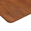 Miniatyrbilde 3 av 4: vidaXL Firkantet bordplate mørkebrun 50x50x1,5 cm behandlet heltre eik