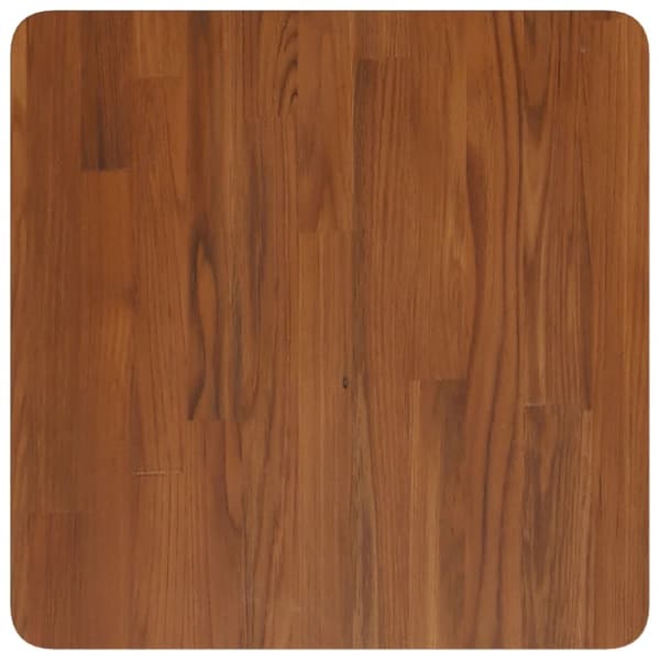 vidaXL Firkantet bordplate mørkebrun 50x50x1,5 cm behandlet heltre eik