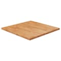 Miniatyrbillede 1 af 4: vidaXL firkantet bordplade 70x70x2,5 cm behandlet massivt eg lysebrun