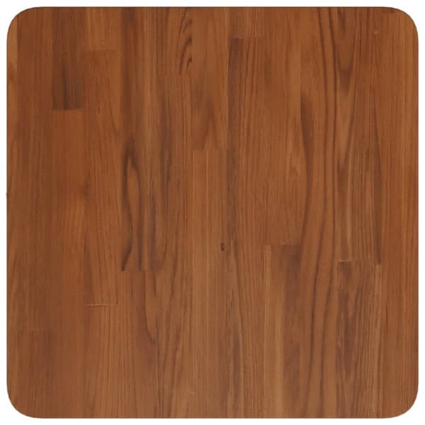 vidaXL firkantet bordplade 40x40x4 cm behandlet massivt eg mørkebrun