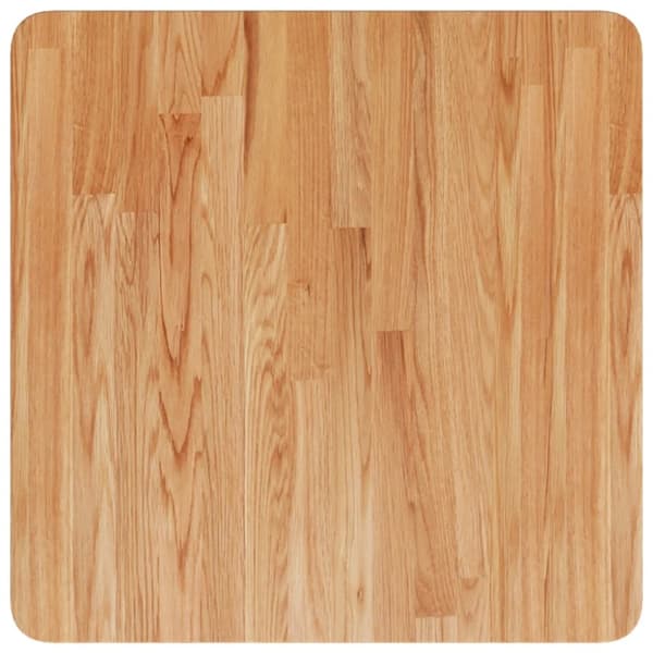 vidaXL firkantet bordplade 50x50x4 cm behandlet massivt eg lysebrun
