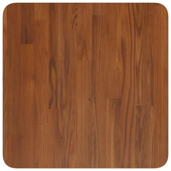 vidaXL firkantet bordplade 40x40x1,5 cm behandlet massivt eg mørkebrun
