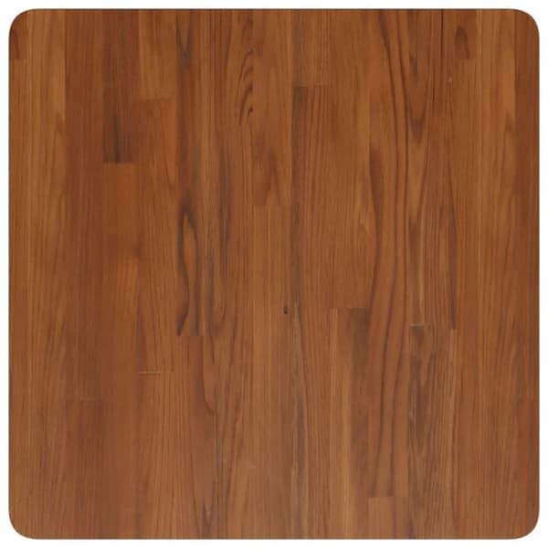 vidaXL firkantet bordplade 60x60x4 cm behandlet massivt eg mørkebrun