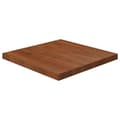 Miniatyrbillede 1 af 4: vidaXL firkantet bordplade 60x60x4 cm behandlet massivt eg mørkebrun