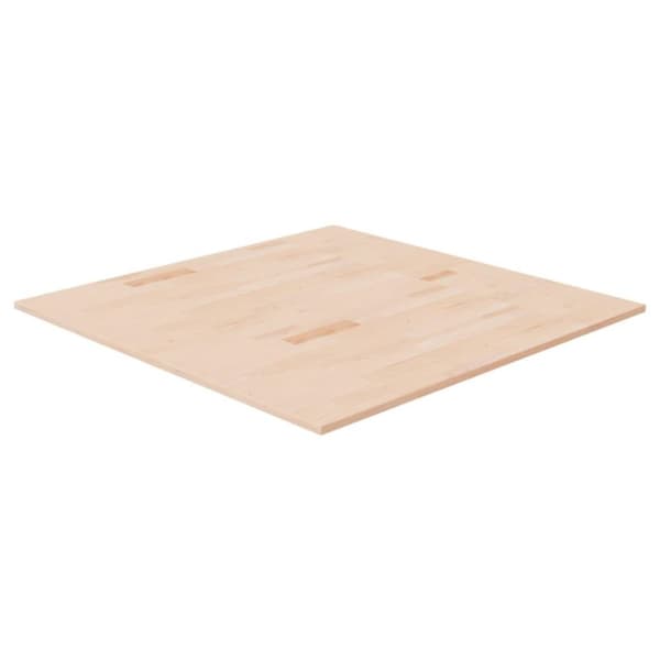 vidaXL firkantet bordplade 90x90x1,5 cm ubehandlet massivt egetræ
