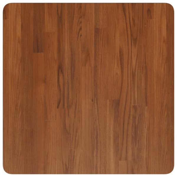 vidaXL firkantet bordplade 60x60x1,5 cm behandlet massivt eg mørkebrun