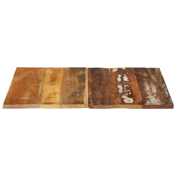 vidaXL Fyrkantig bordsskiva 70x70 cm 15-16 mm massivt återvunnet trä