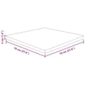 Miniatyrbilde 4 av 4: vidaXL Firkantet bordplate 70x70x4 cm ubehandlet heltre eik