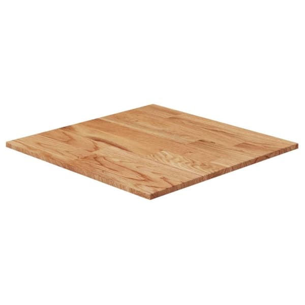 vidaXL firkantet bordplade 40x40x1,5 cm behandlet massivt eg lysebrun