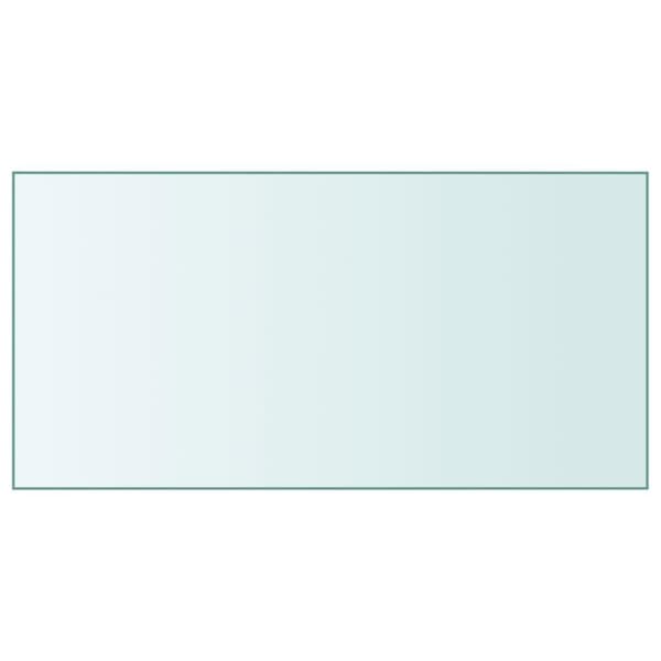 vidaXL Pöytälevy läpinäkyvä 50x100 cm karkaistu lasi