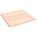 Miniatyrbilde 5 av 8: vidaXL Bordplate 60x60x2 cm ubehandlet heltre eik naturlig kant