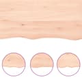 Miniatyrbilde 6 av 8: vidaXL Bordplate 60x60x2 cm ubehandlet heltre eik naturlig kant