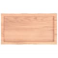 Pikkukuva 5 / 10: vidaXL Pöytälevy ruskea 80x40x(2-6)cm käsitelty täystammi elävä reuna