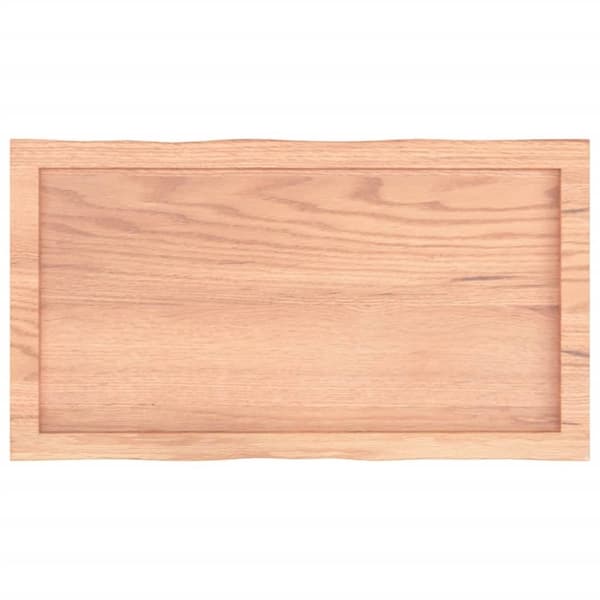vidaXL Pöytälevy ruskea 80x40x(2-6)cm käsitelty täystammi elävä reuna